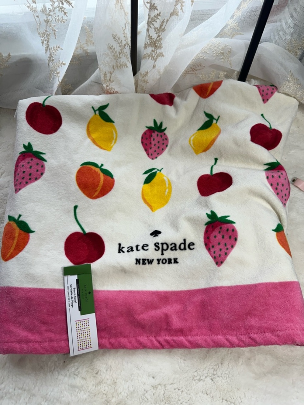 Kate spade fruit beach towel